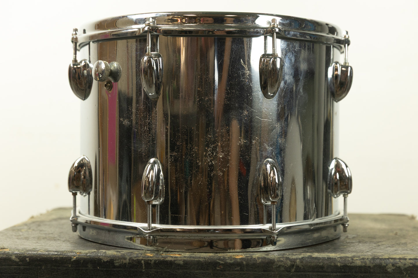 1970s Slingerland 10x14 Chrome Over Wood Tom