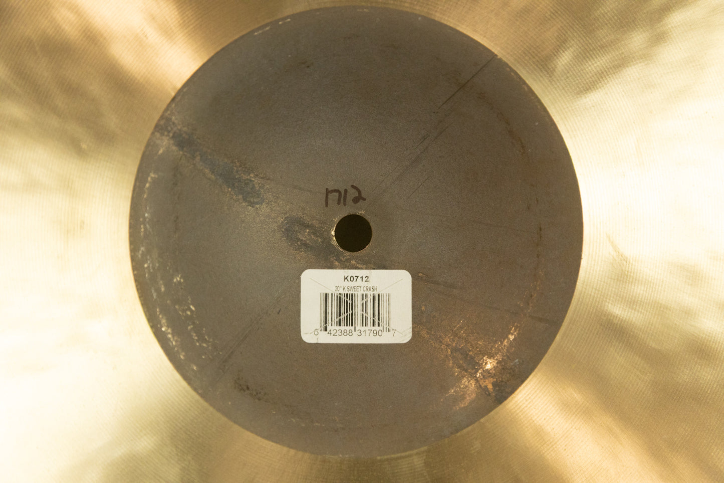 Zildjian 20" K Sweet Crash Cymbal 1712g