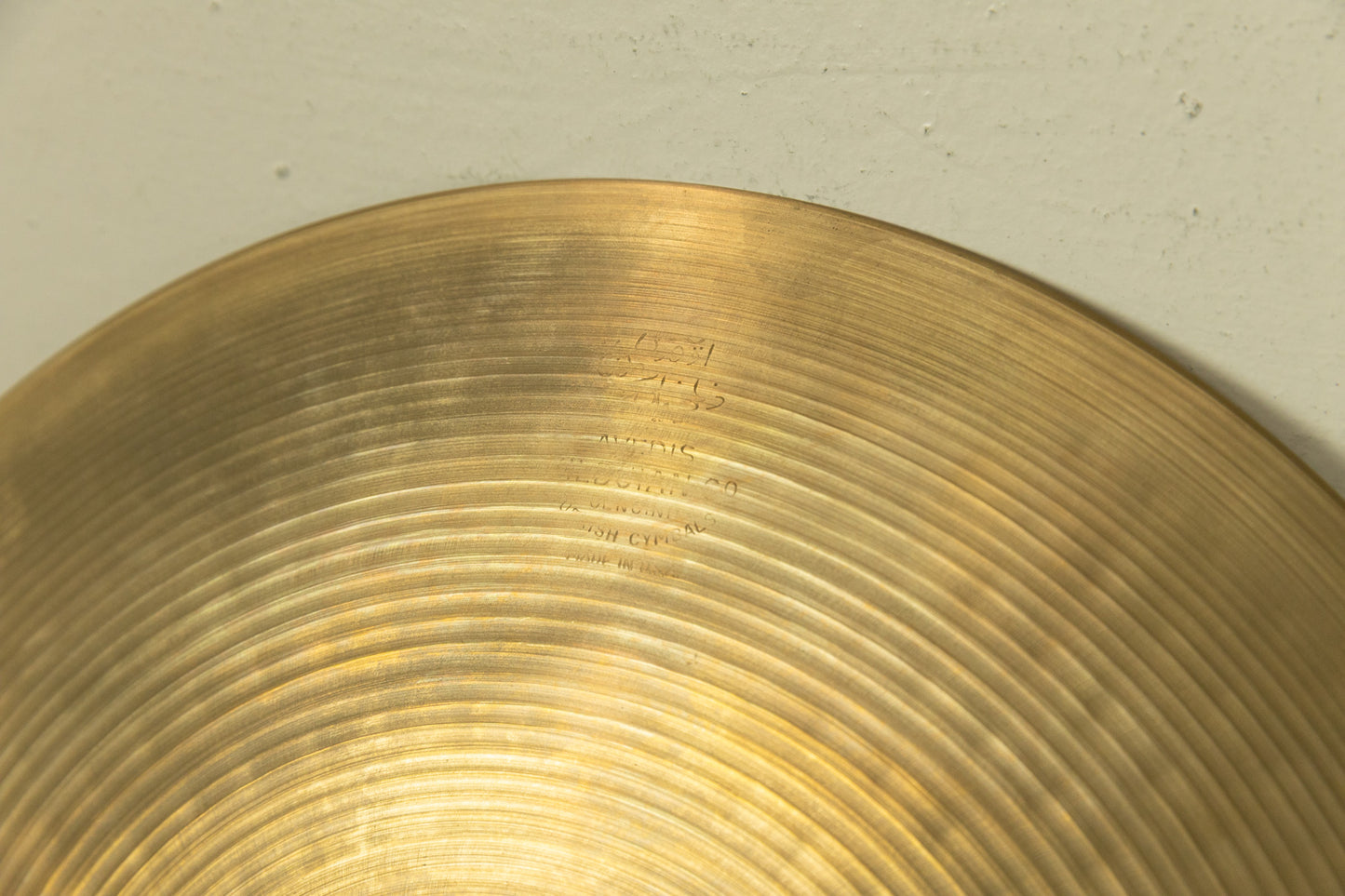 1960s A Zildjian 14" New Beat Hi Hat Cymbals 813g 1284g