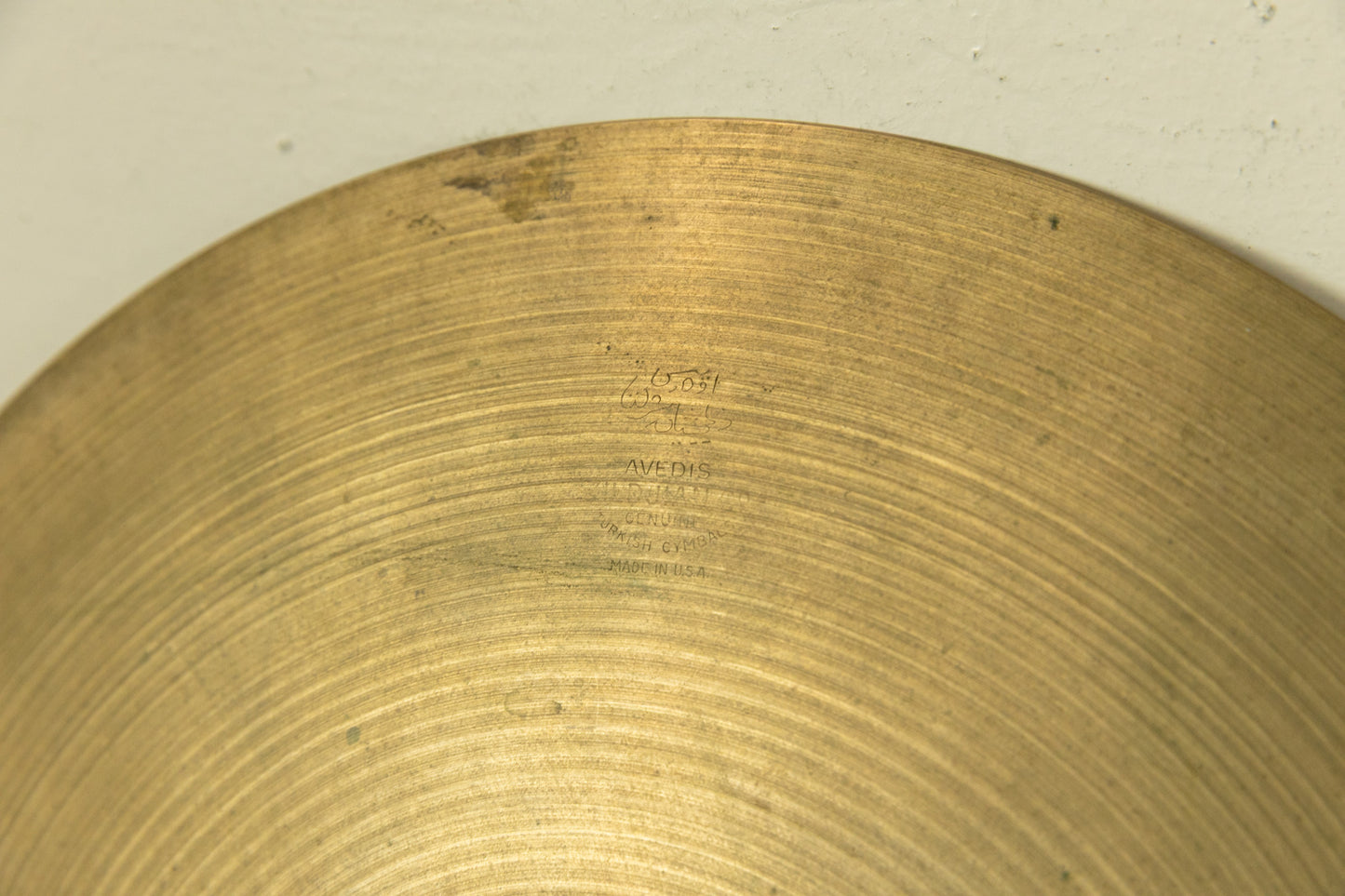 1960s A Zildjian 14" Paper Thin Hi Hat Cymbals 689g 689g