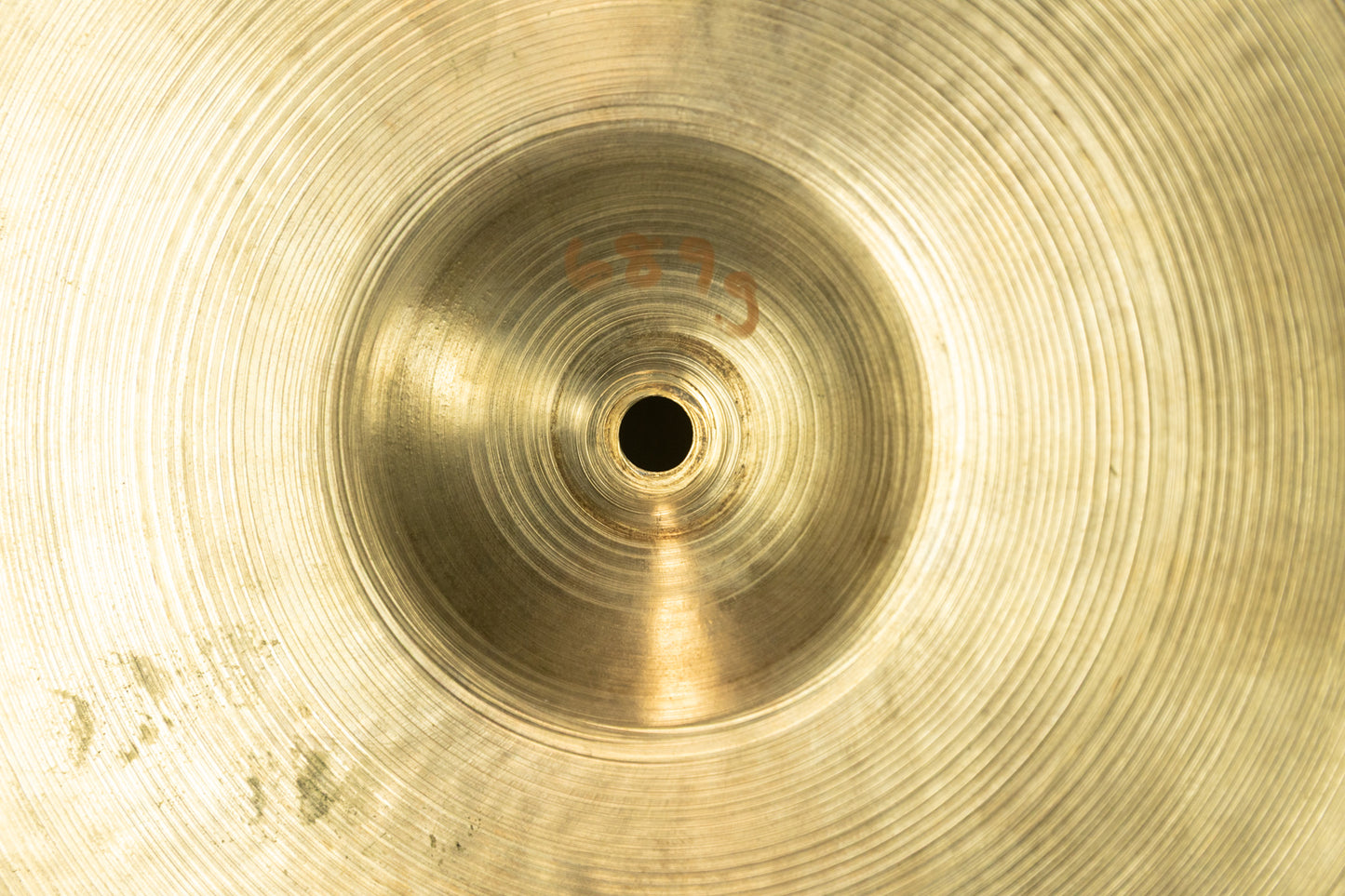 1960s A Zildjian 14" Paper Thin Hi Hat Cymbals 689g 689g