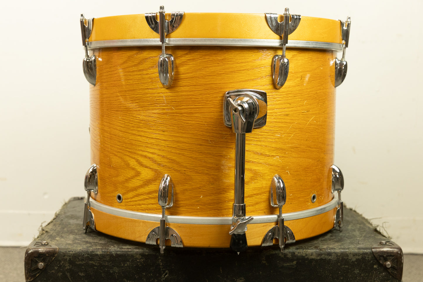 1970s Slingerland 12.5x18 Teakwood Bass Drum