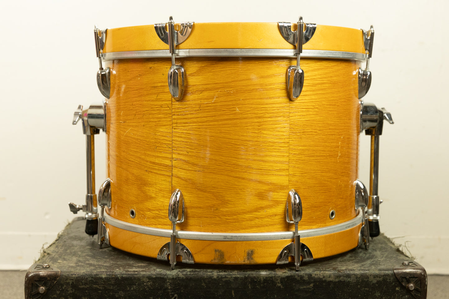 1970s Slingerland 12.5x18 Teakwood Bass Drum