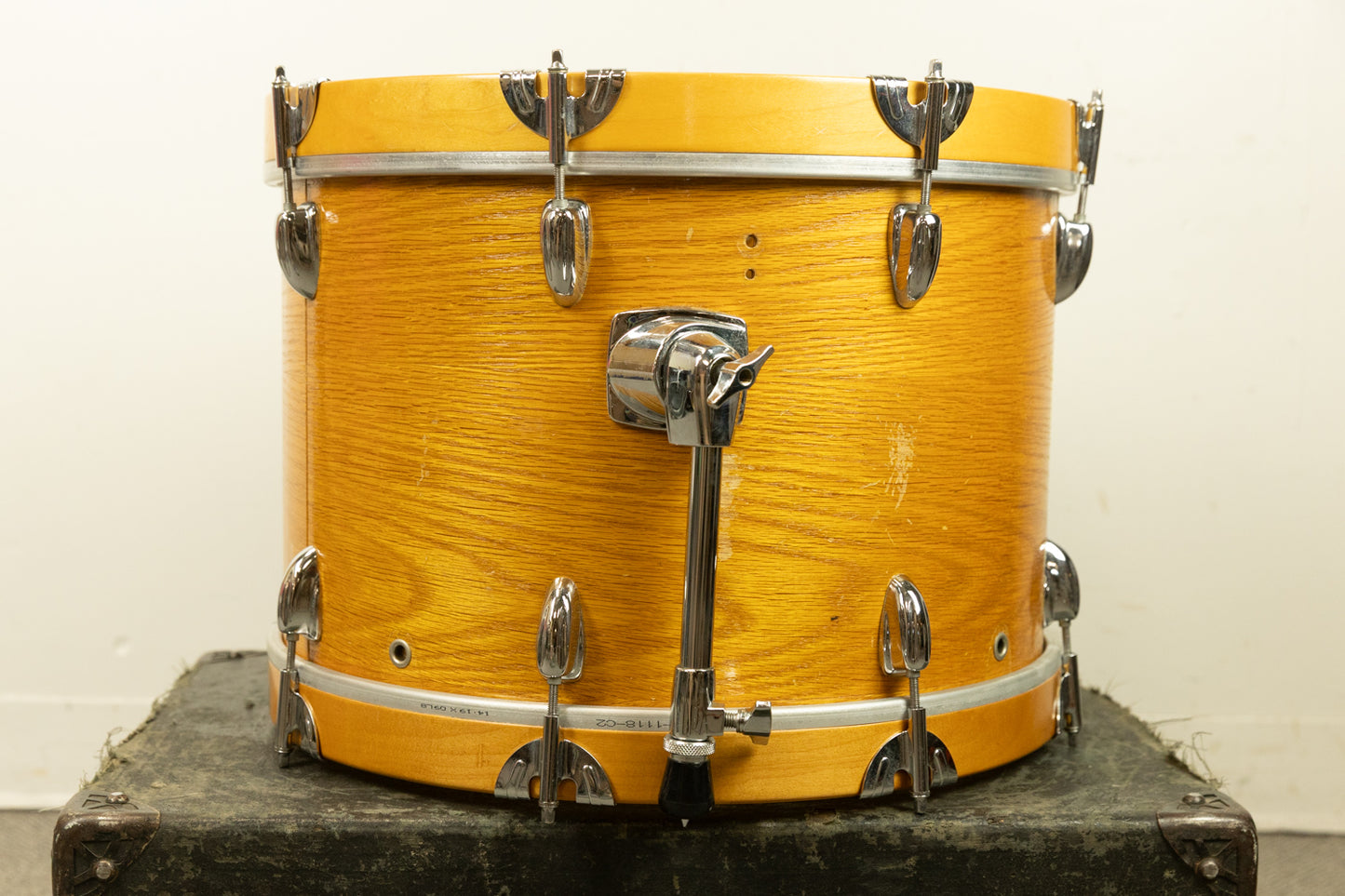 1970s Slingerland 12.5x18 Teakwood Bass Drum