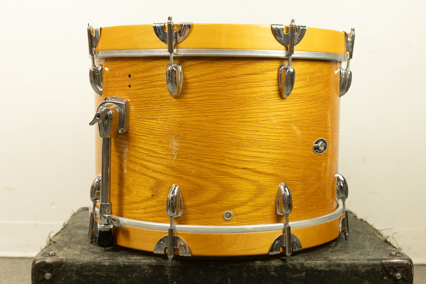 1970s Slingerland 12.5x18 Teakwood Bass Drum