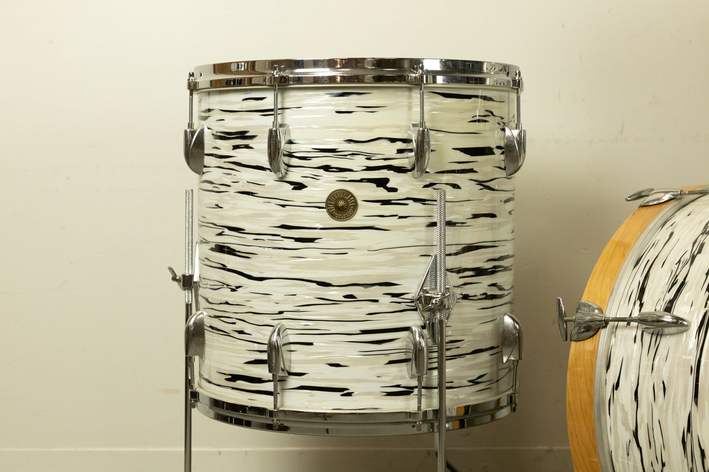 1960s Gretsch "White Oyster" Drum Set