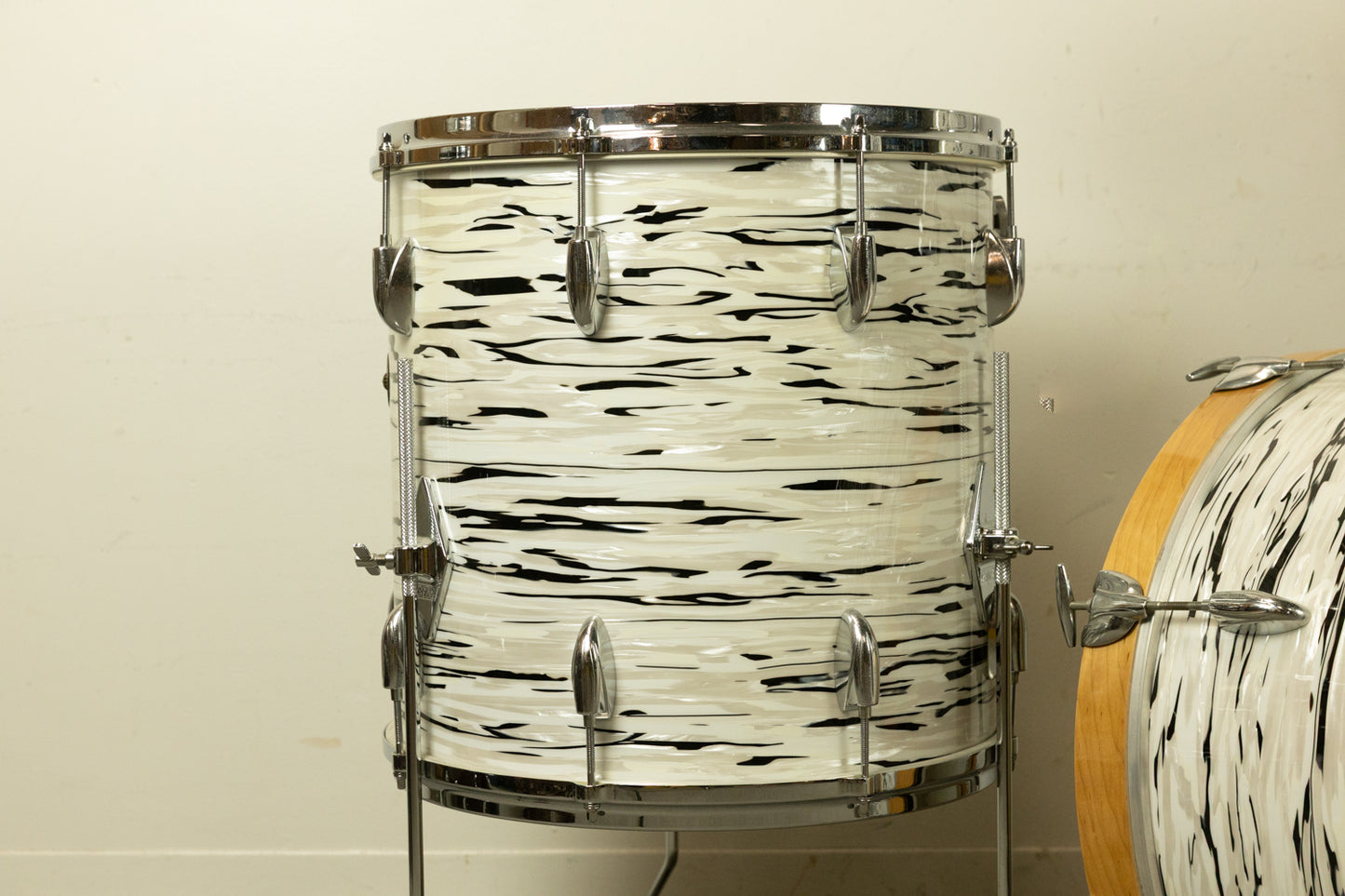 1960s Gretsch "White Oyster" Drum Set