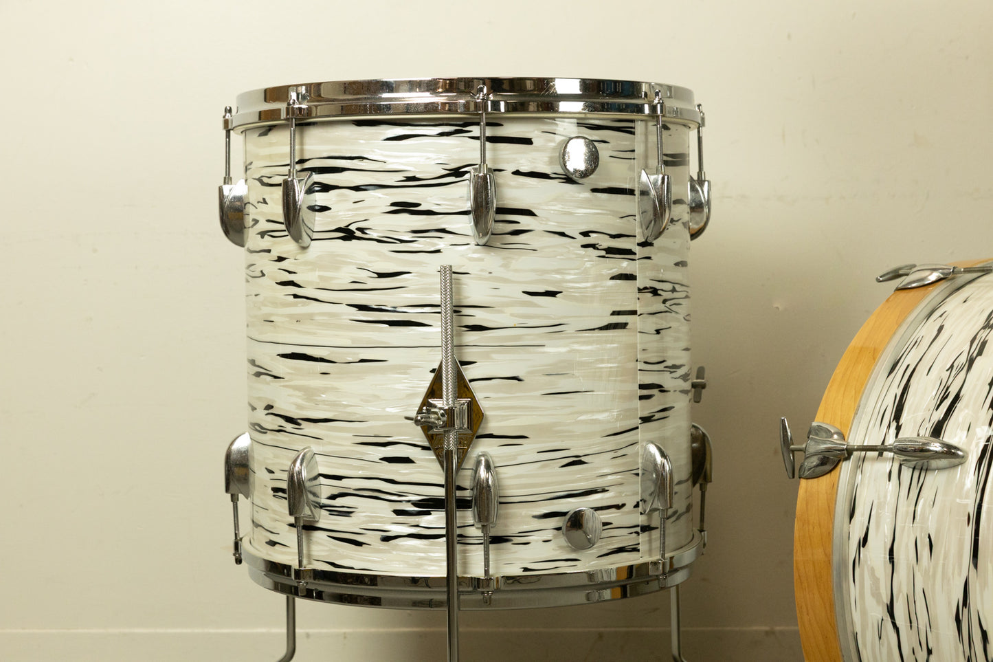 1960s Gretsch "White Oyster" Drum Set