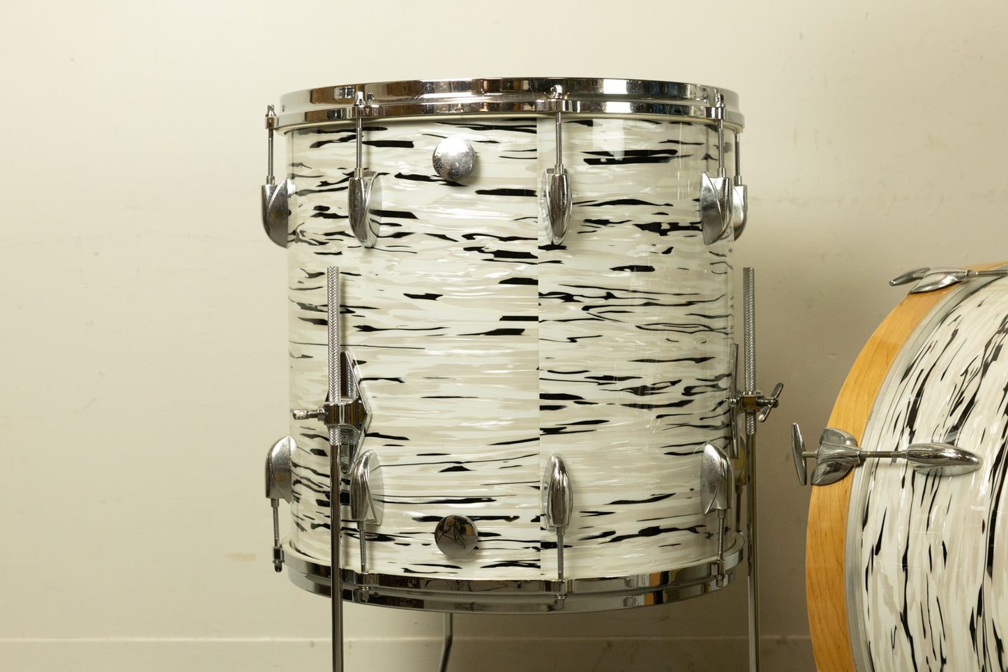 1960s Gretsch "White Oyster" Drum Set