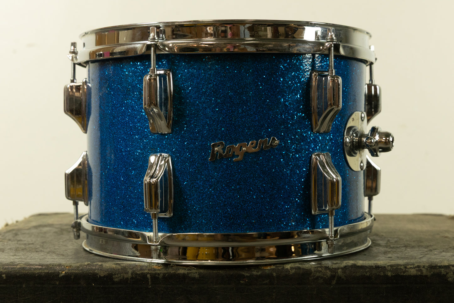 1970s Rogers 8x12 Sparkling Blue Pearl Tom
