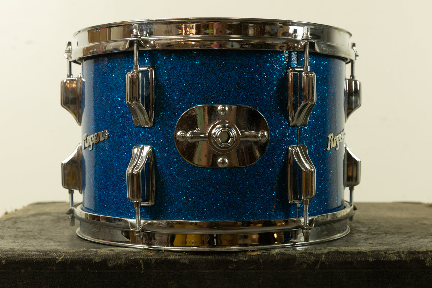 1970s Rogers 8x12 Sparkling Blue Pearl Tom