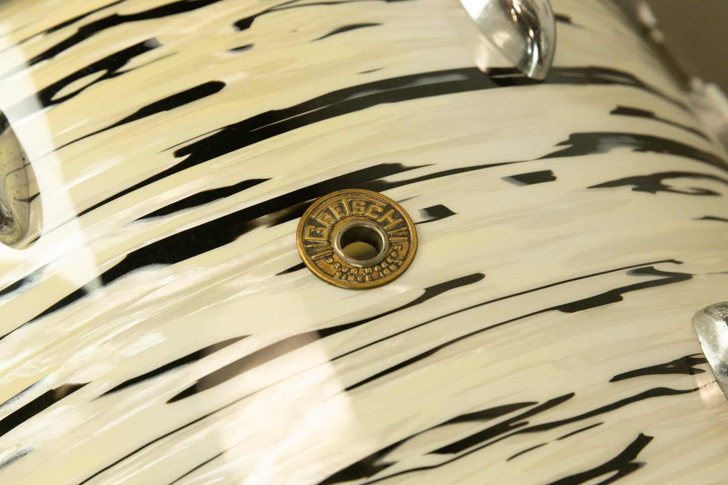 1960s Gretsch "White Oyster" Drum Set