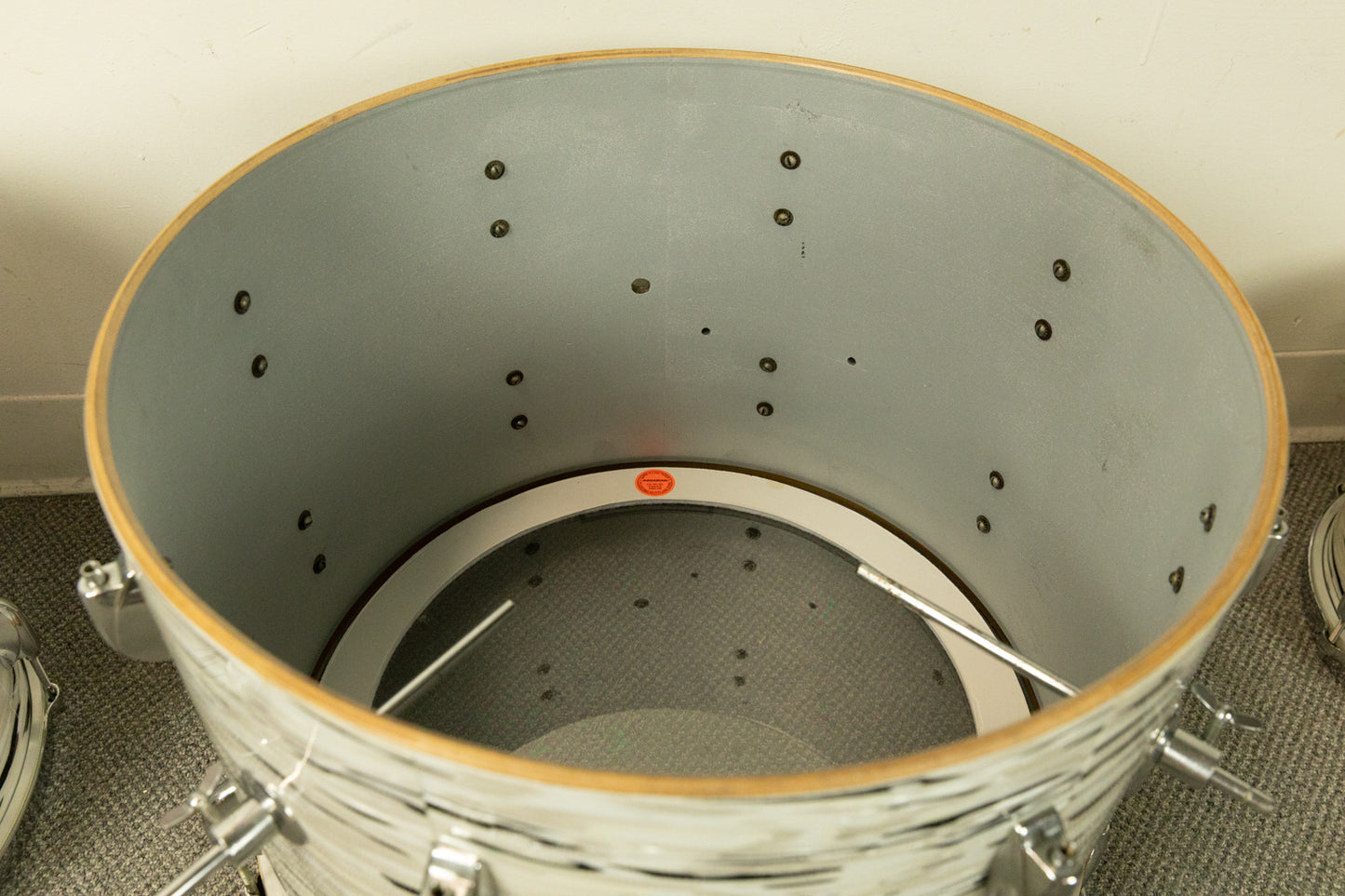 1960s Gretsch "White Oyster" Drum Set