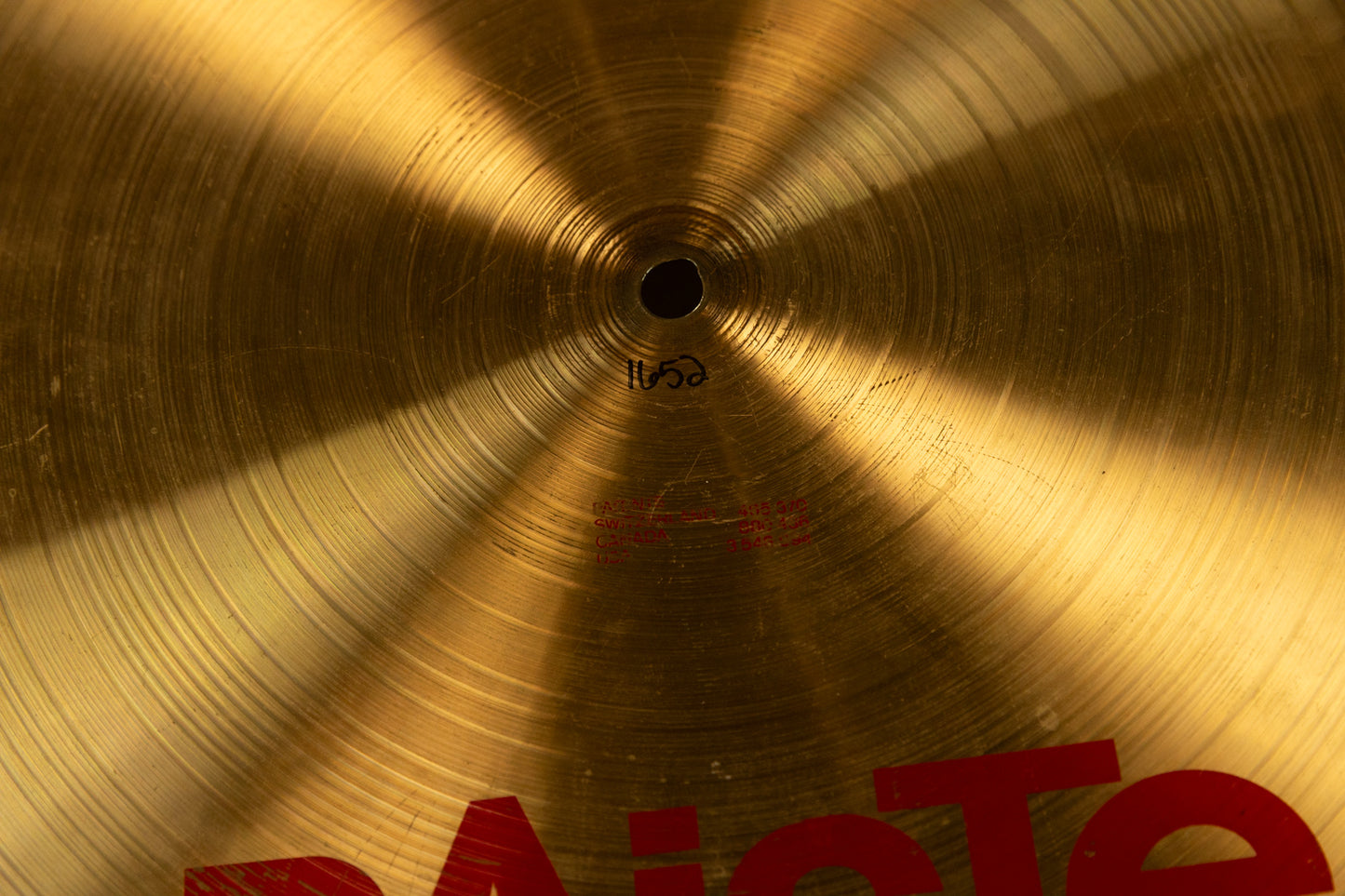 Paiste 2002 18" Flat Ride Cymbal 1652g