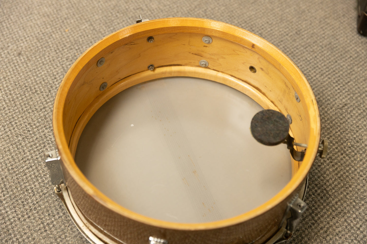 1960s Ludwig 5x14 Champagne Sparkle Pioneer Snare Drum