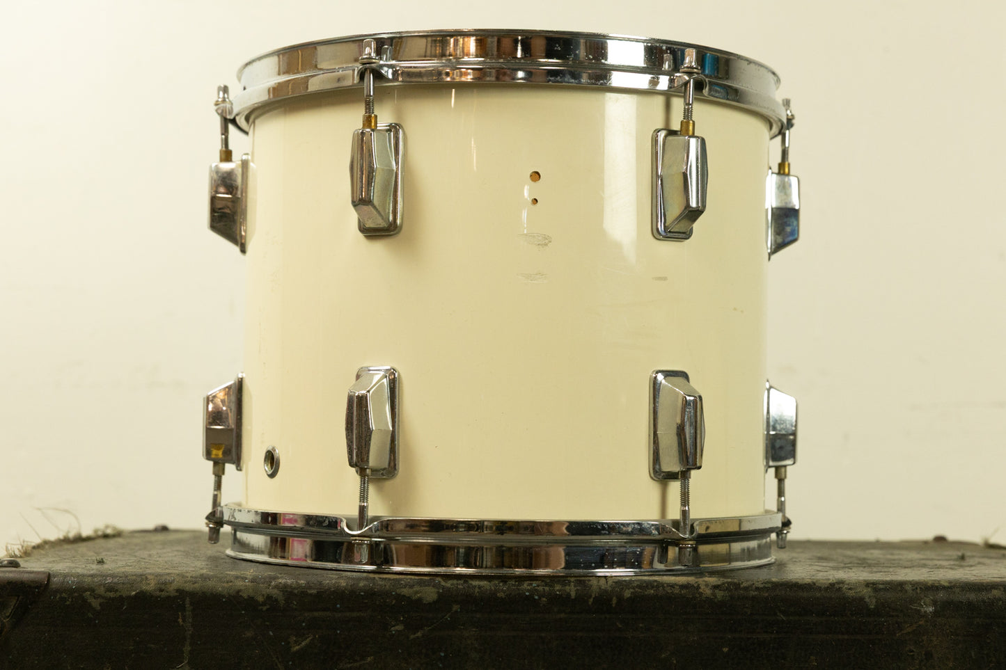 1980s Pearl 10x12 White Cortex Maple Tom