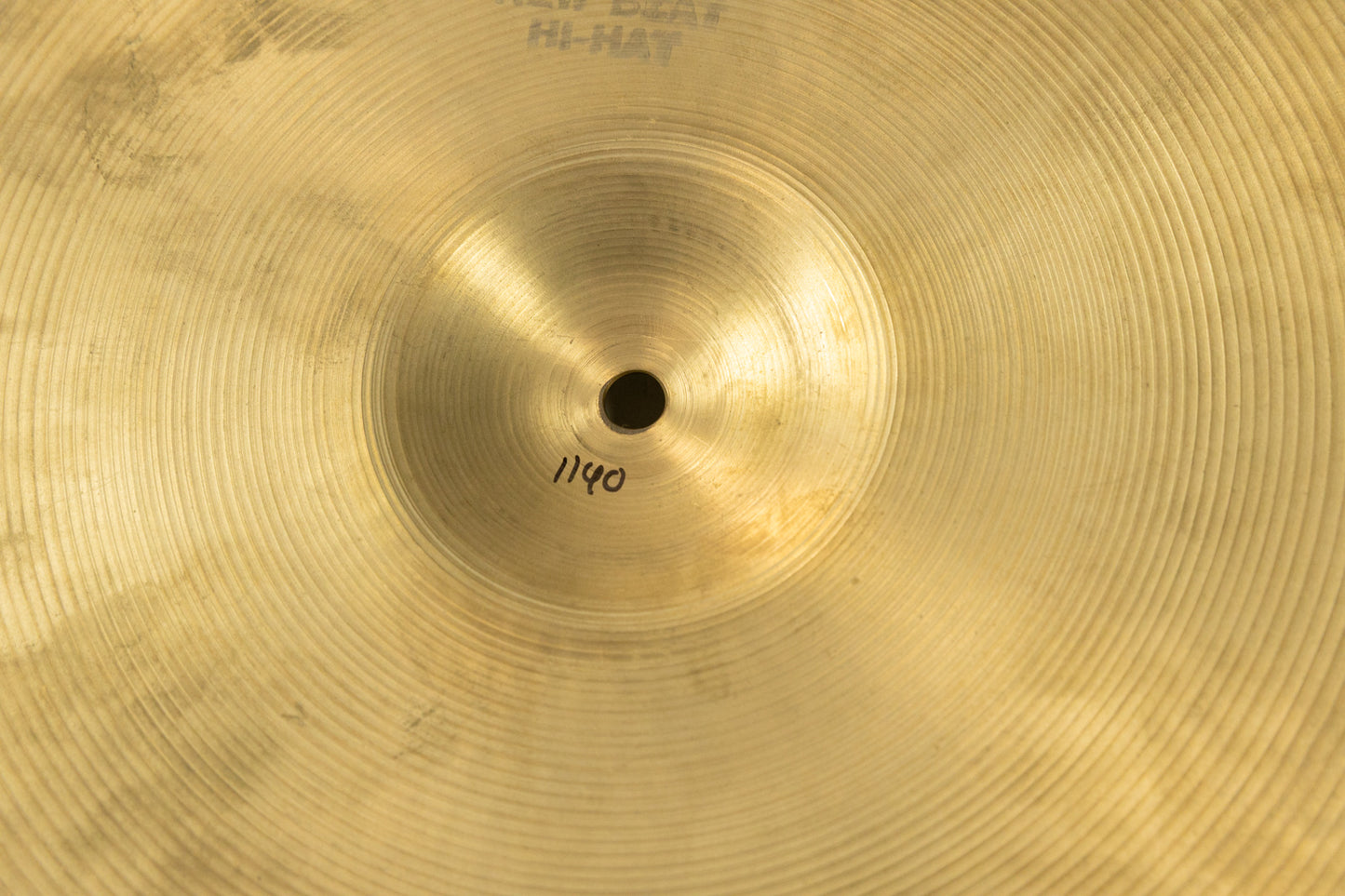 1960s Zildjian A 14" New Beat Hi Hat Cymbal 1140g