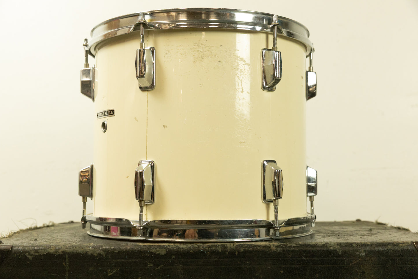 1980s Pearl 11x13 White Cortex Maple Tom