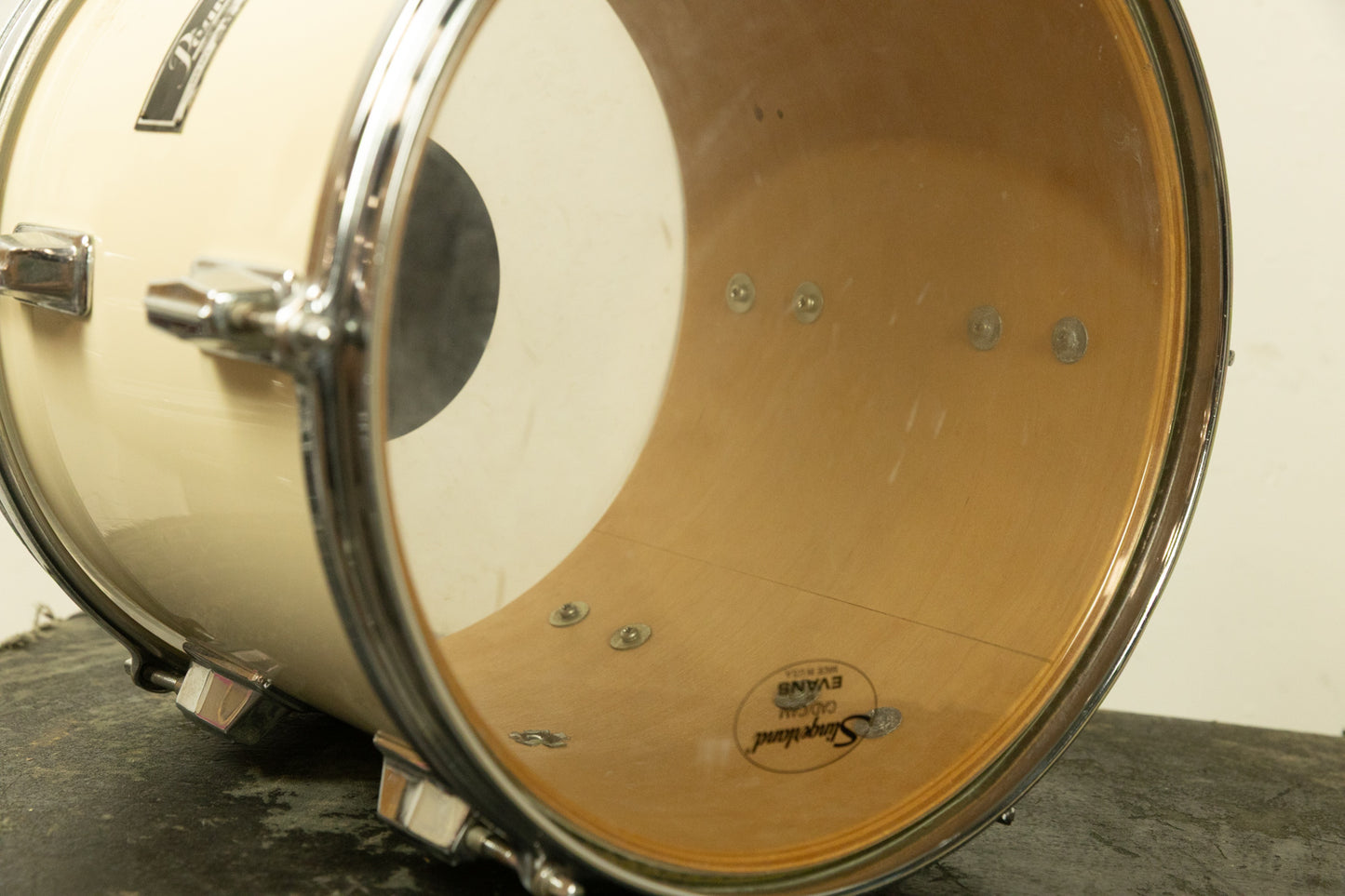1980s Pearl 10x12 White Cortex Maple Tom
