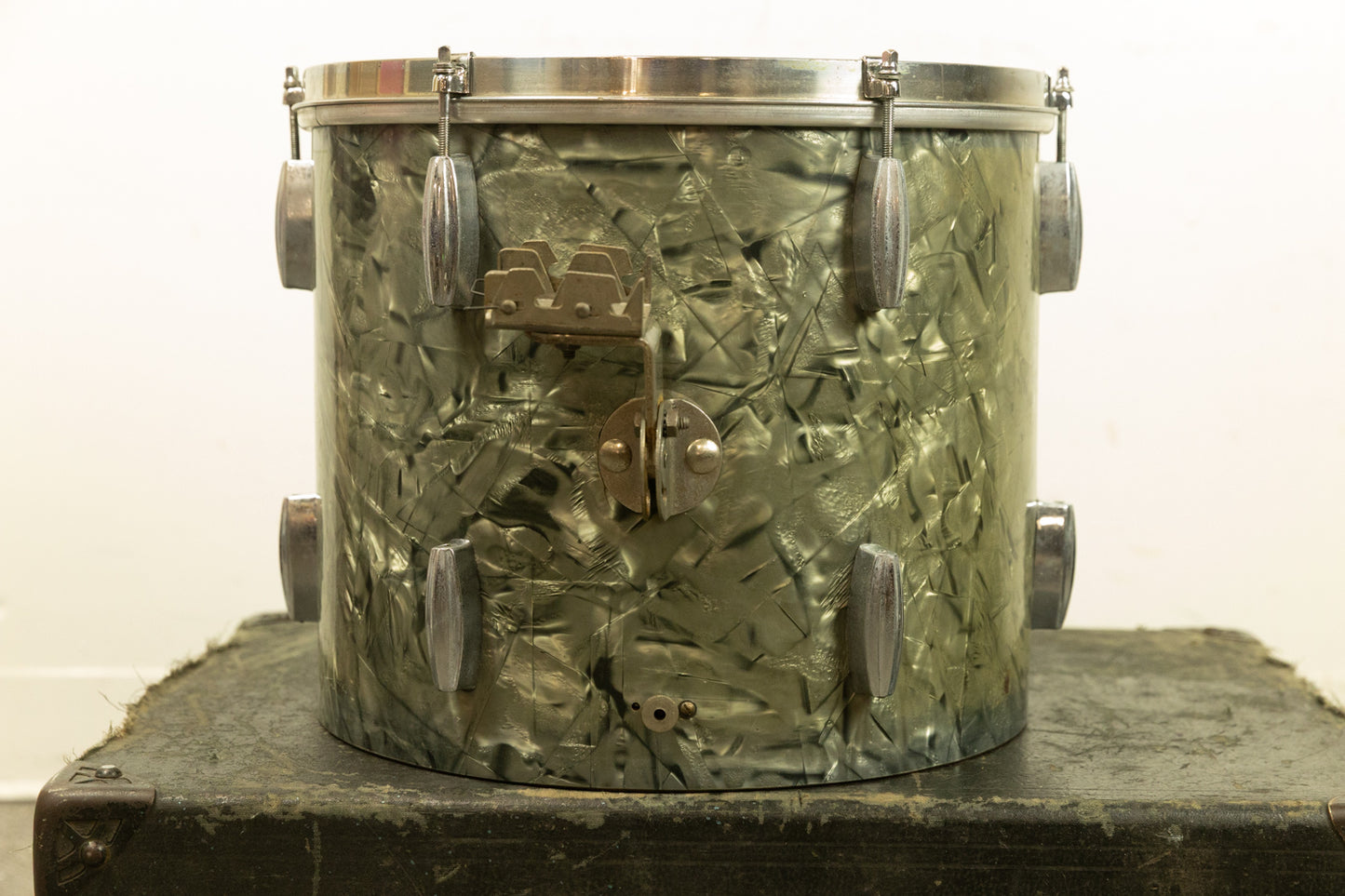 1940s Slingerland 12x14 Black Diamond Pearl Radio King Tom