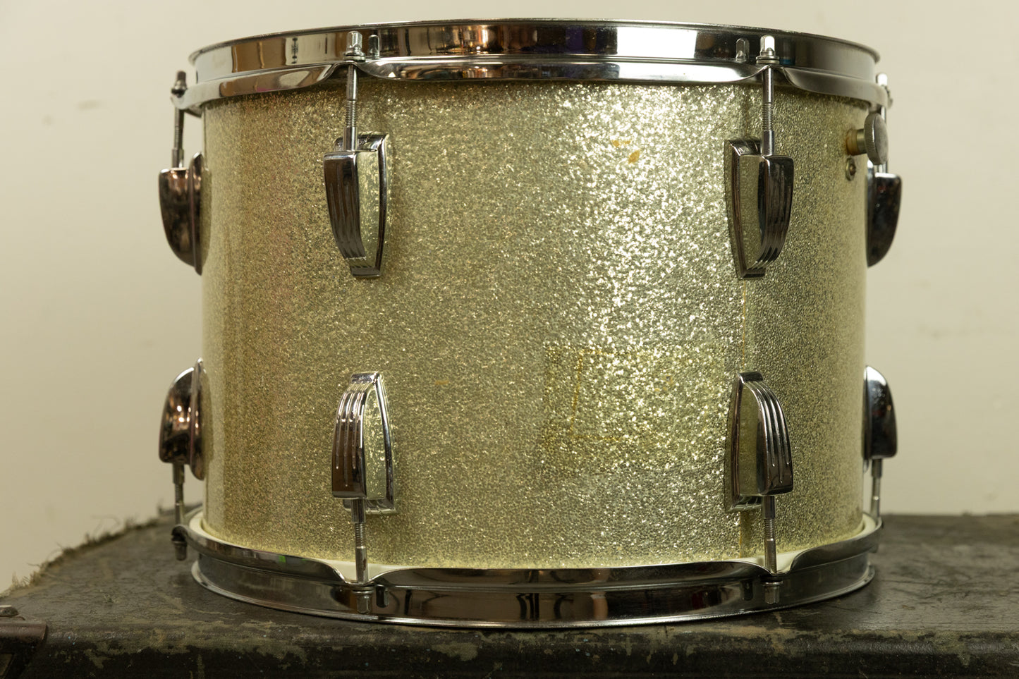 1970s Ludwig 10x14 Silver Sparkle Tom