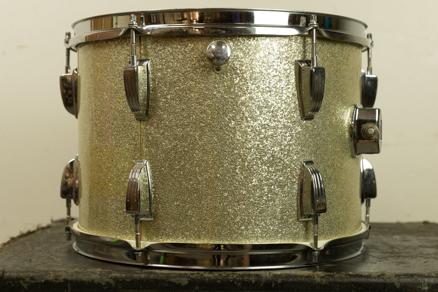 1970s Ludwig 10x14 Silver Sparkle Tom