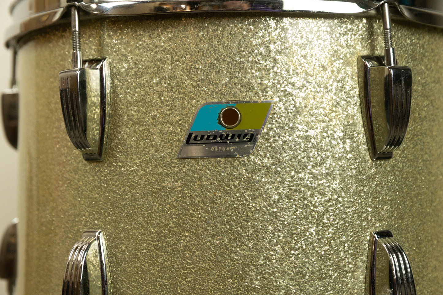 1970s Ludwig 10x14 Silver Sparkle Tom