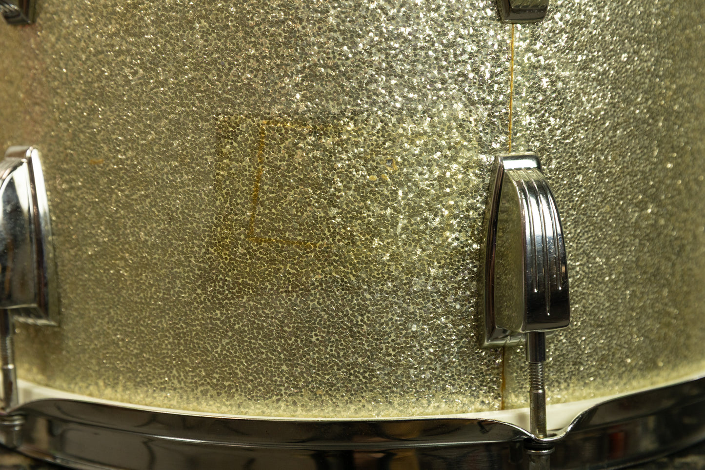 1970s Ludwig 10x14 Silver Sparkle Tom