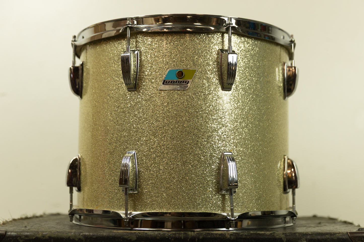 1970s Ludwig 12x15 Silver Sparkle Tom