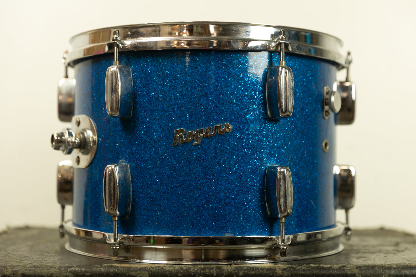1960s Rogers 9x13 Sparkling Blue Pearl Tom