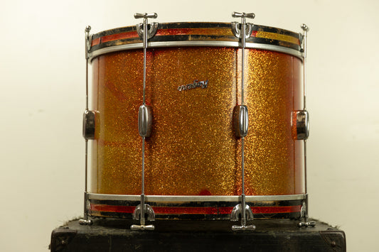1960s Rogers 14x20 Tower Red Sparkling Pearl Bass Drum