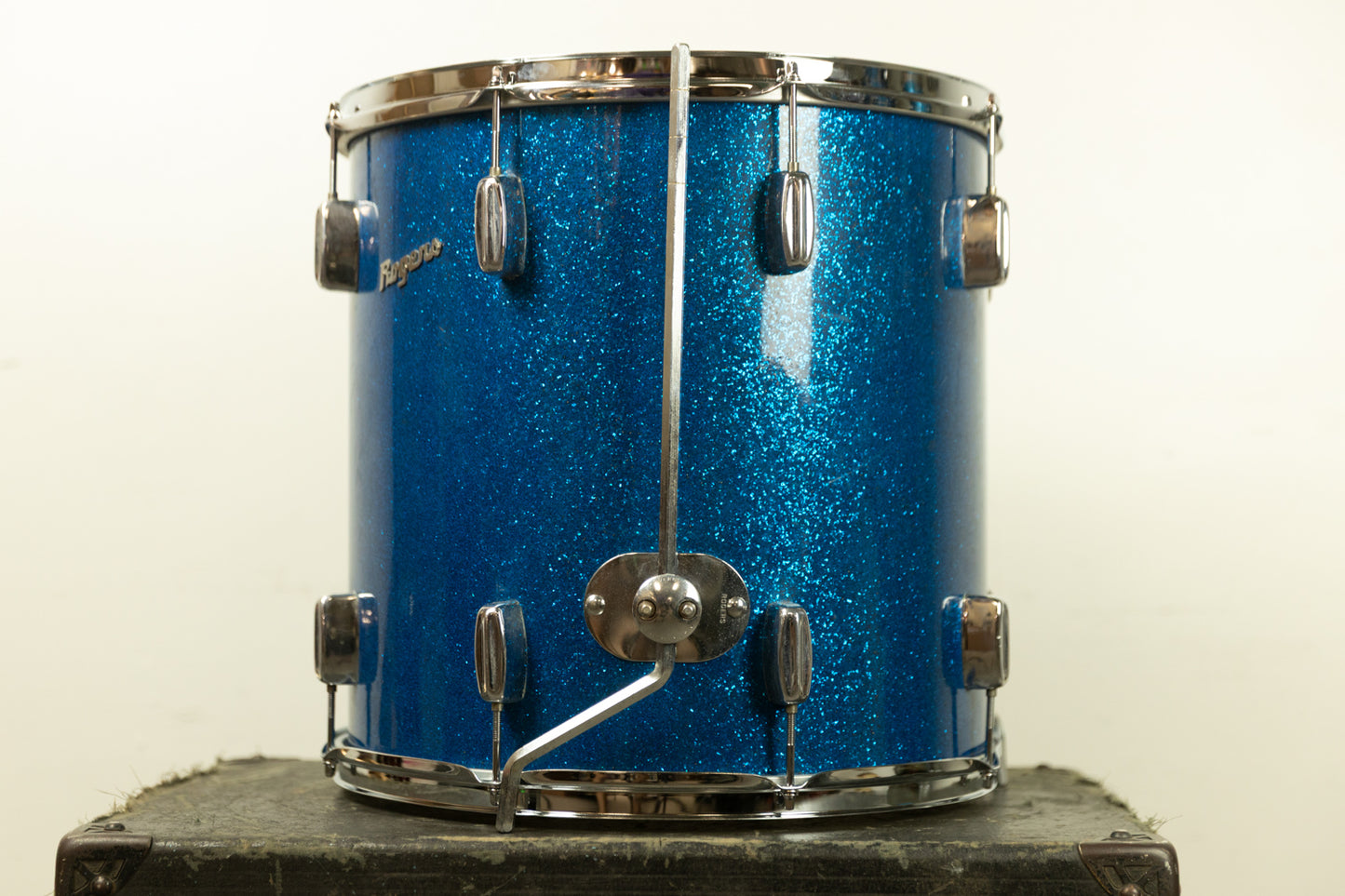 1960s Rogers 16x16 Sparkling Blue Pearl Floor Tom
