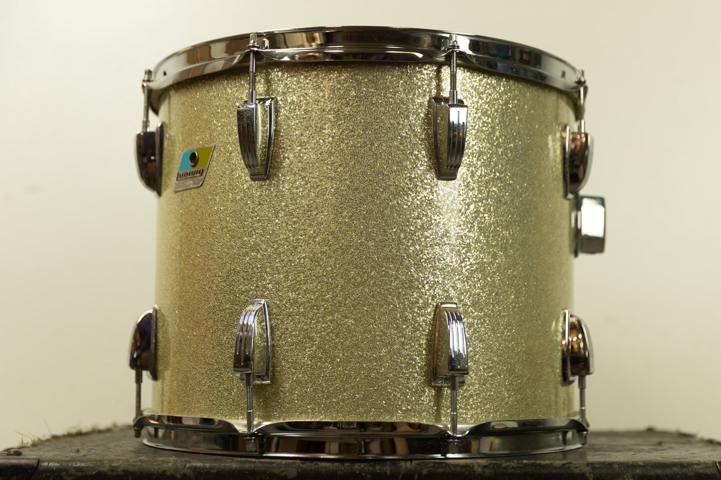 1970s Ludwig 12x15 Silver Sparkle Tom