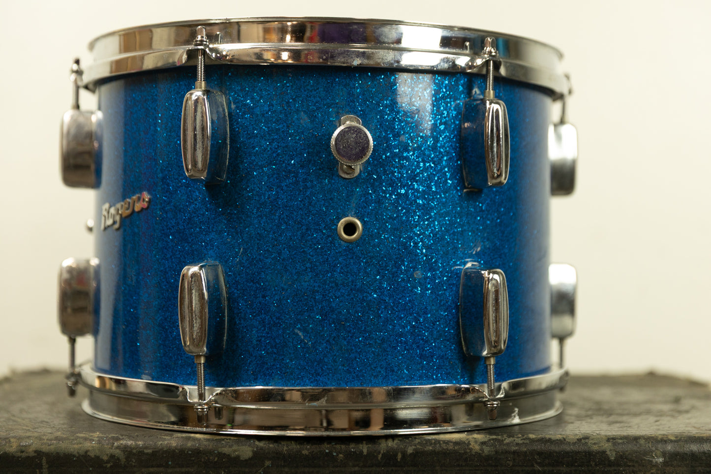 1960s Rogers 9x13 Sparkling Blue Pearl Tom