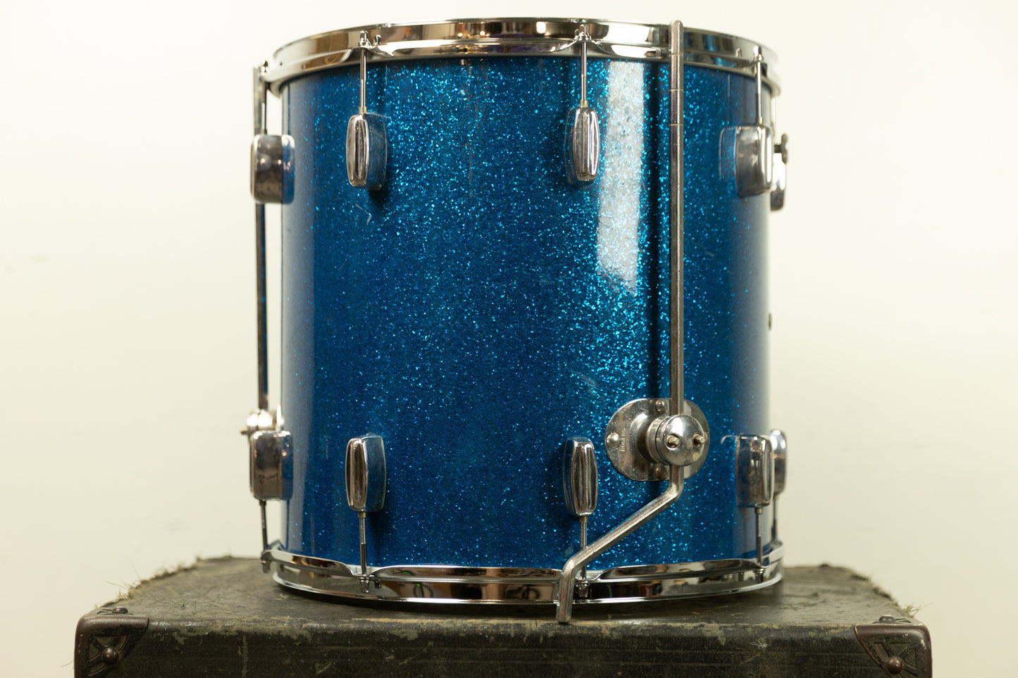 1960s Rogers 16x16 Sparkling Blue Pearl Floor Tom