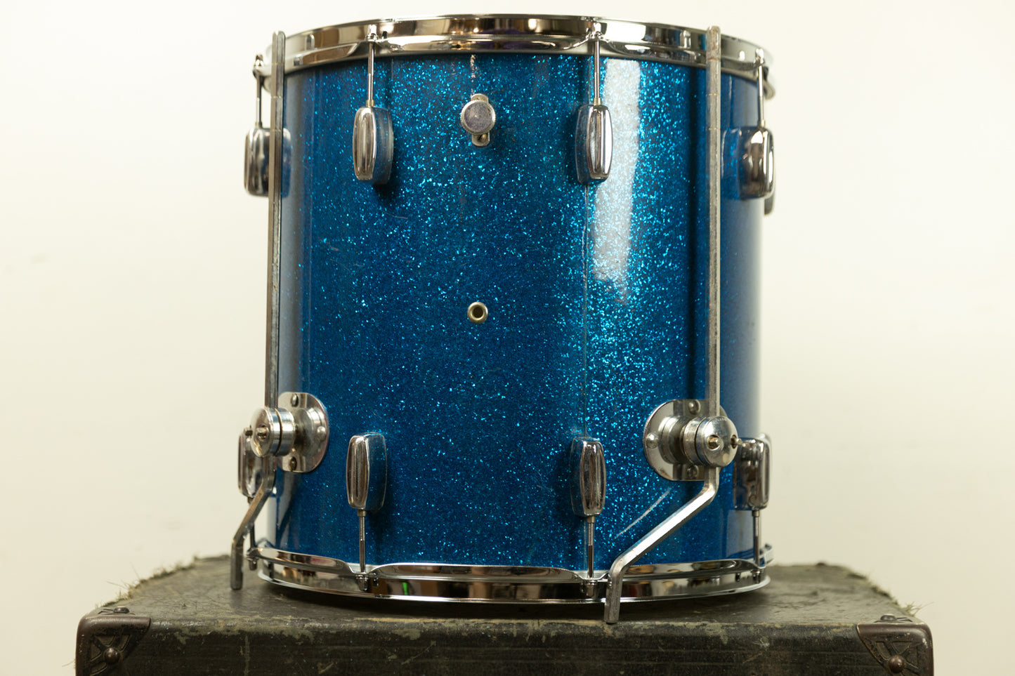 1960s Rogers 16x16 Sparkling Blue Pearl Floor Tom
