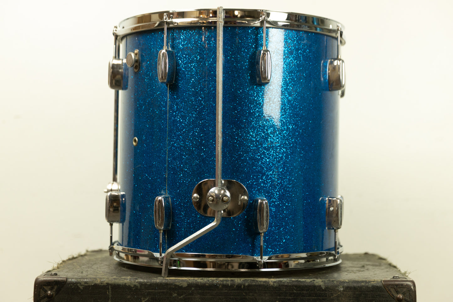 1960s Rogers 16x16 Sparkling Blue Pearl Floor Tom