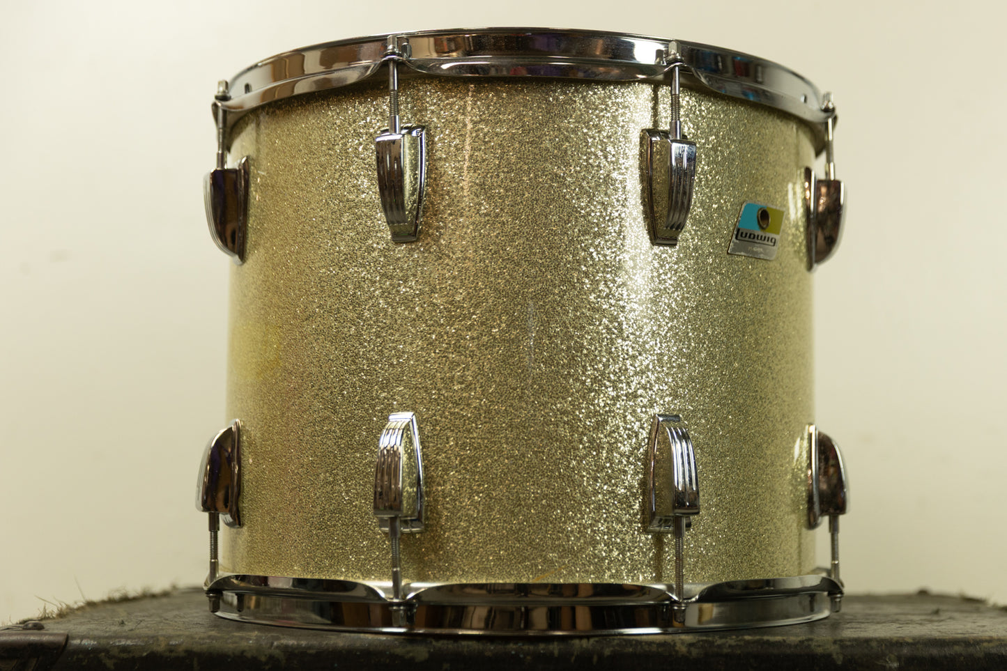 1970s Ludwig 12x15 Silver Sparkle Tom