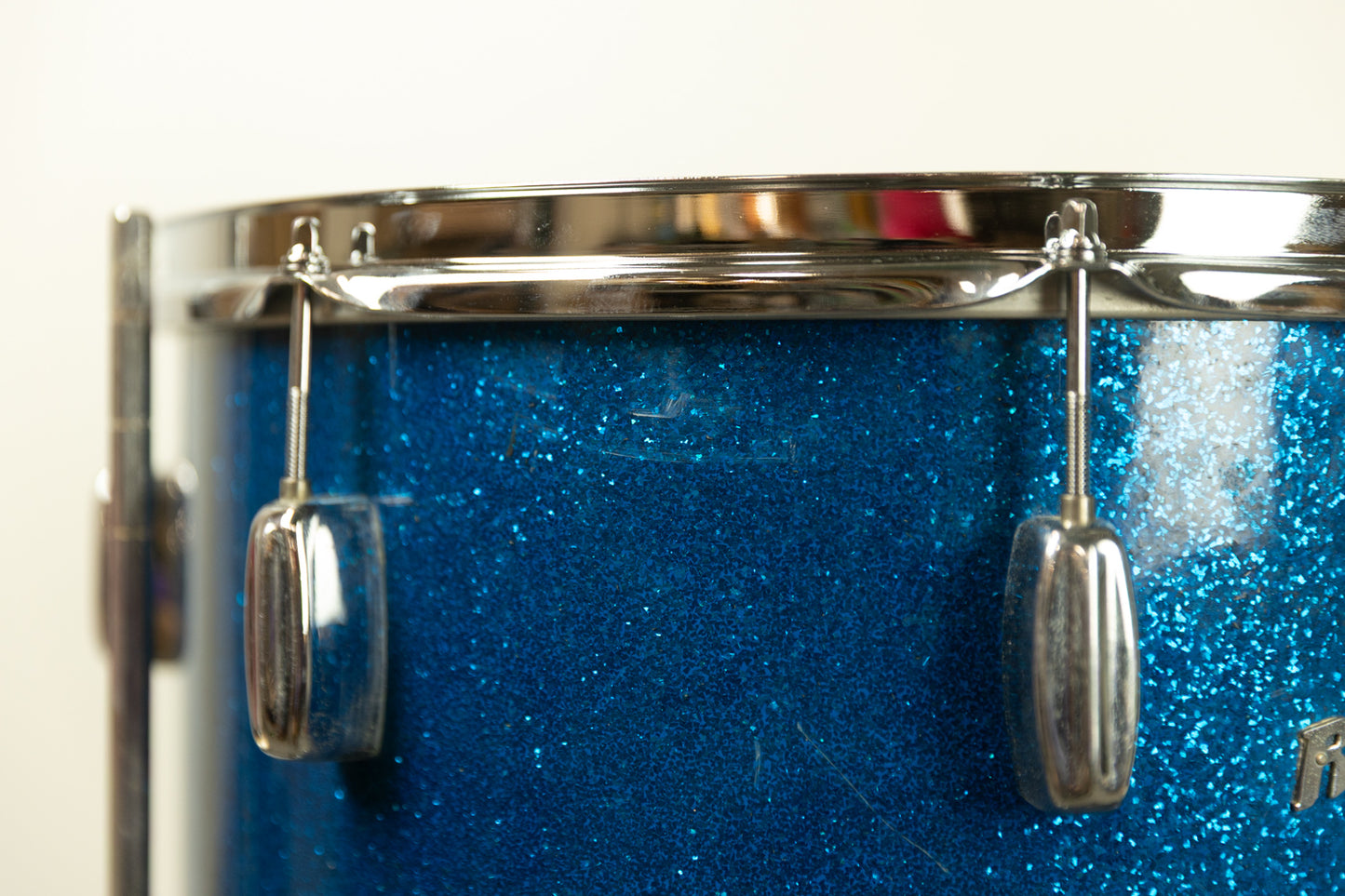 1960s Rogers 16x16 Sparkling Blue Pearl Floor Tom