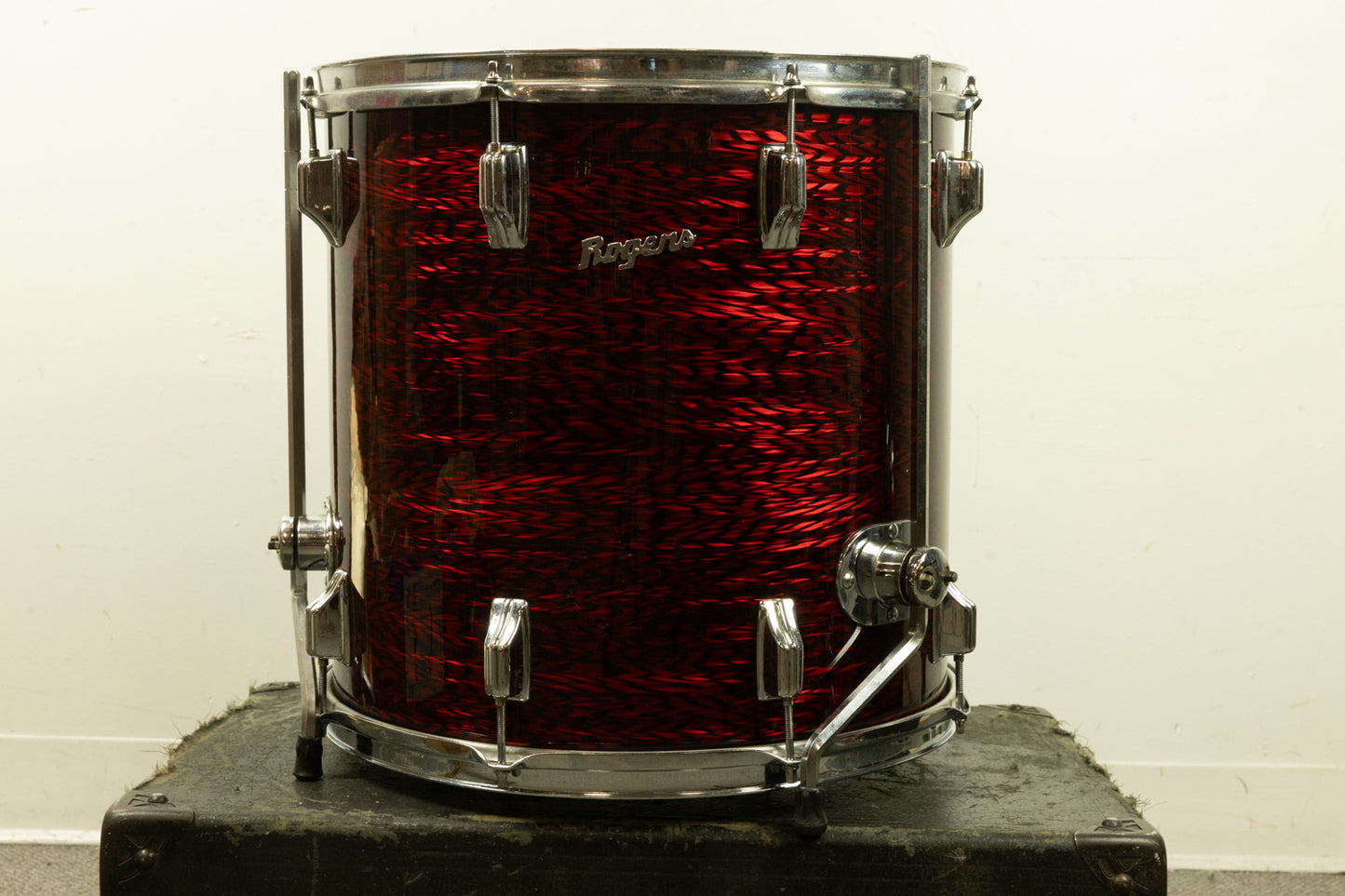 1970s Rogers 16x16 Red Onyx Floor Tom