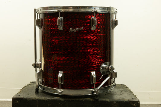 1970s Rogers 16x16 Red Onyx Floor Tom