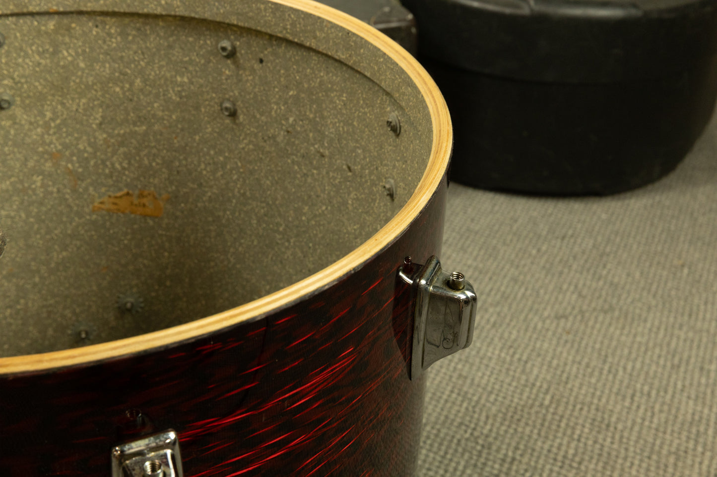 1970s Rogers 16x16 Red Onyx Floor Tom
