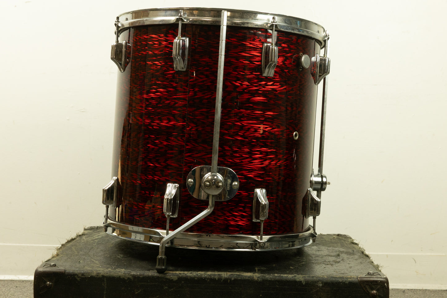 1970s Rogers 16x16 Red Onyx Floor Tom