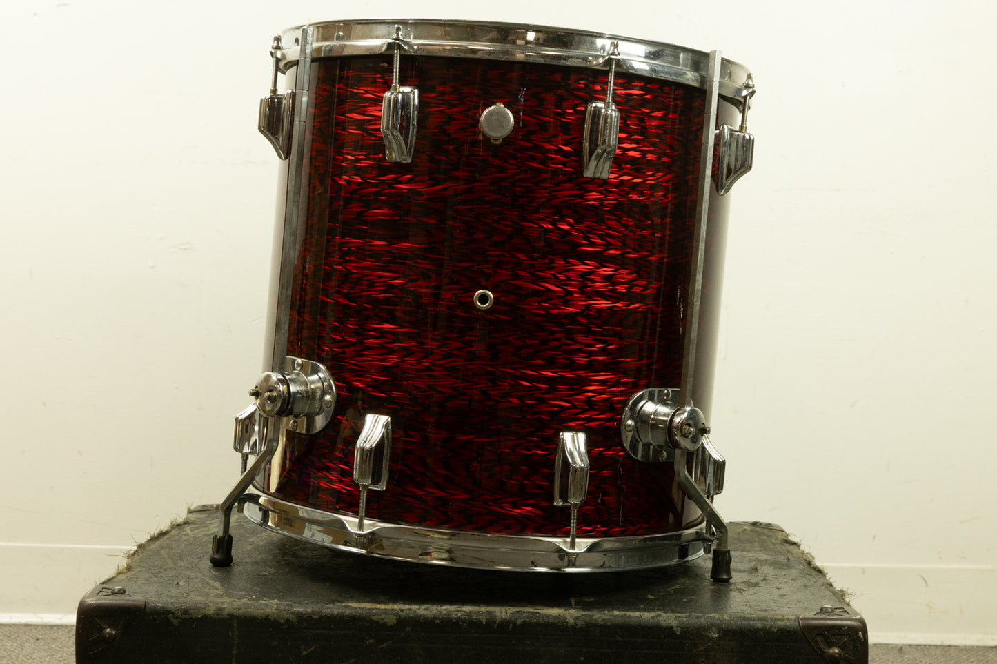 1970s Rogers 16x16 Red Onyx Floor Tom