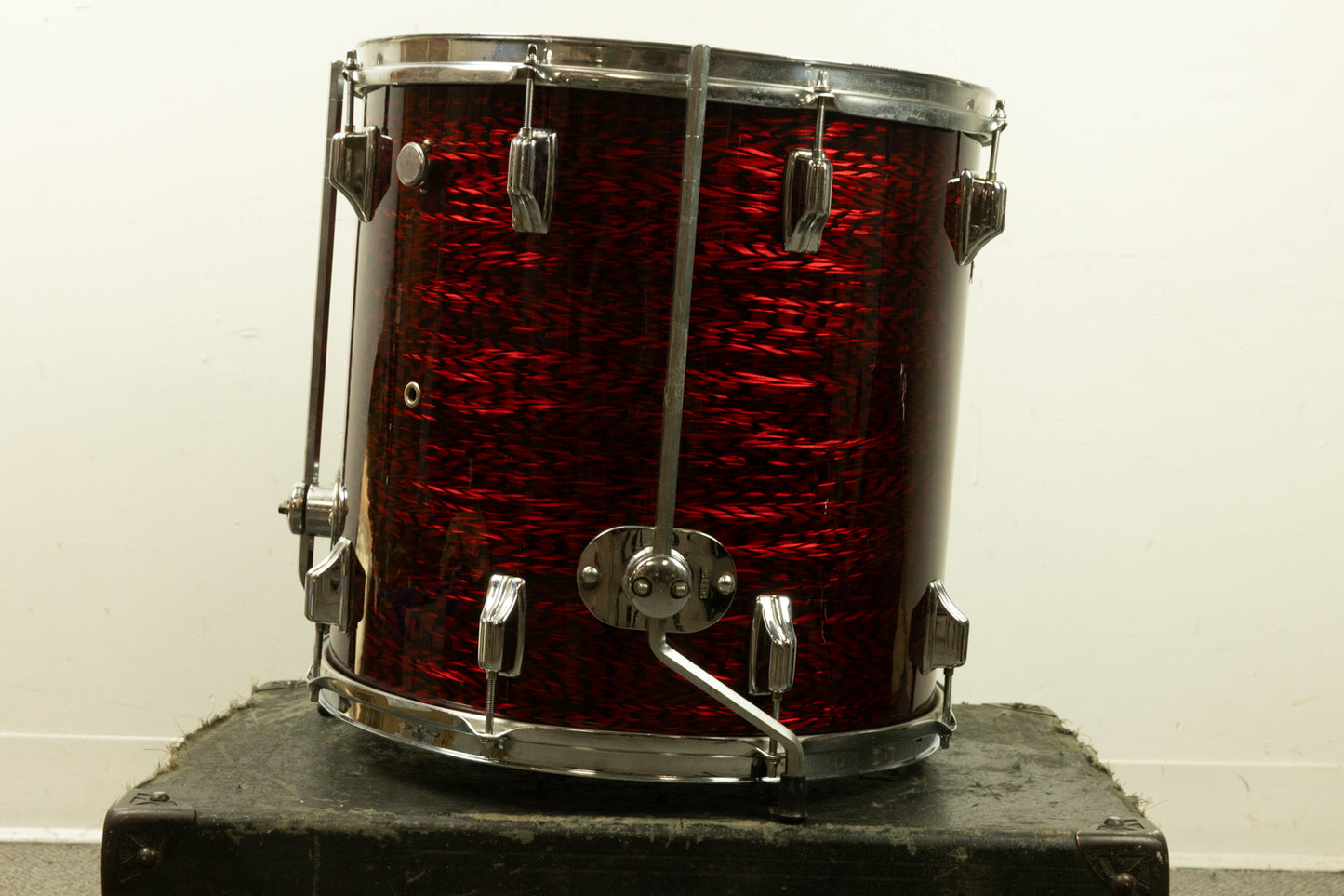 1970s Rogers 16x16 Red Onyx Floor Tom