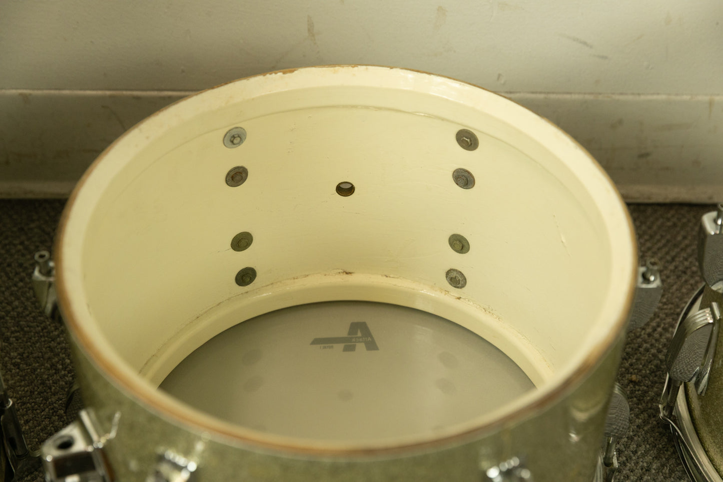 1967 Ludwig Silver Sparkle Hollywood Drum Set