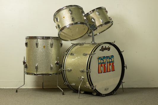 1967 Ludwig Silver Sparkle Hollywood Drum Set