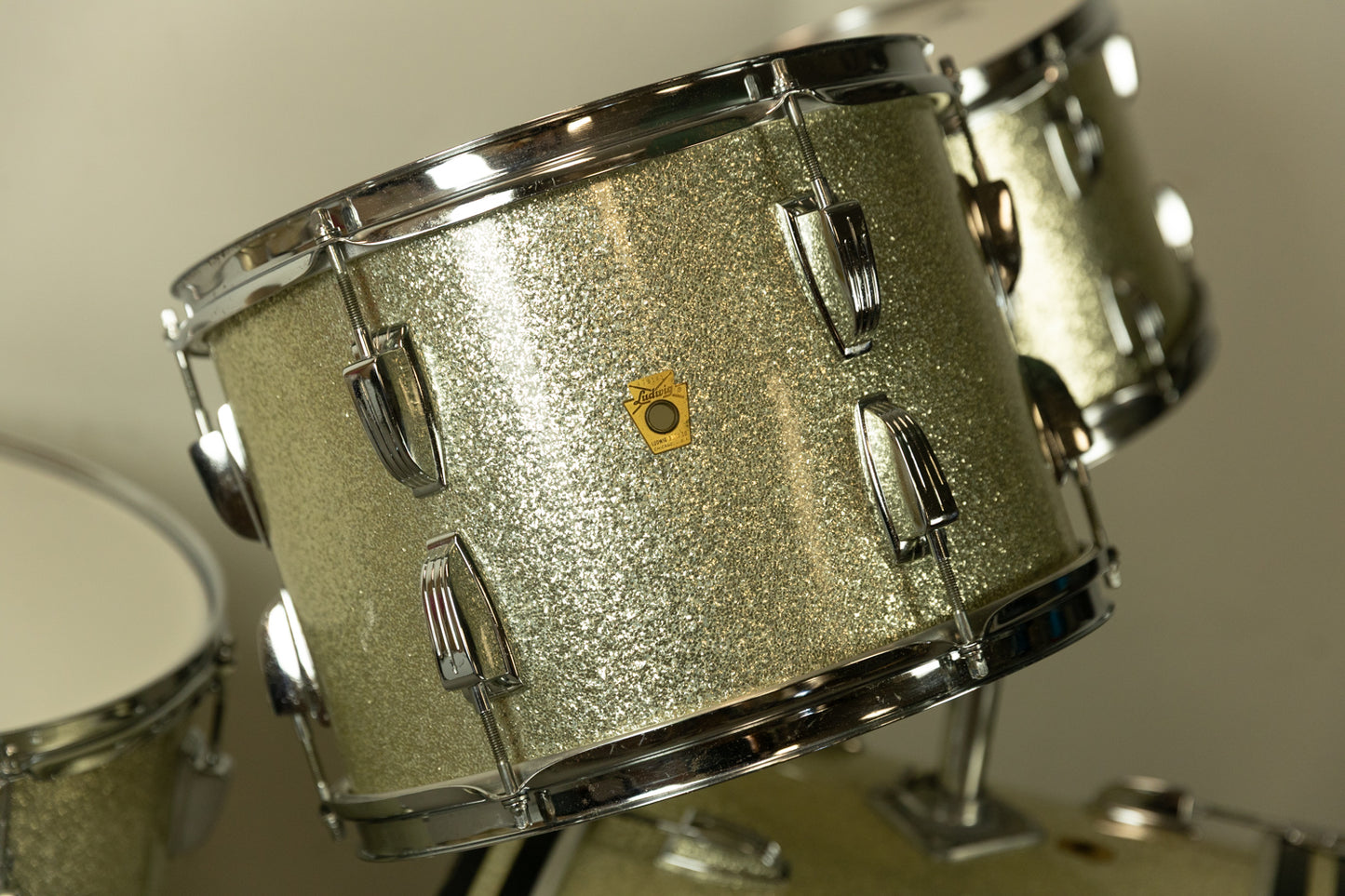1967 Ludwig Silver Sparkle Hollywood Drum Set