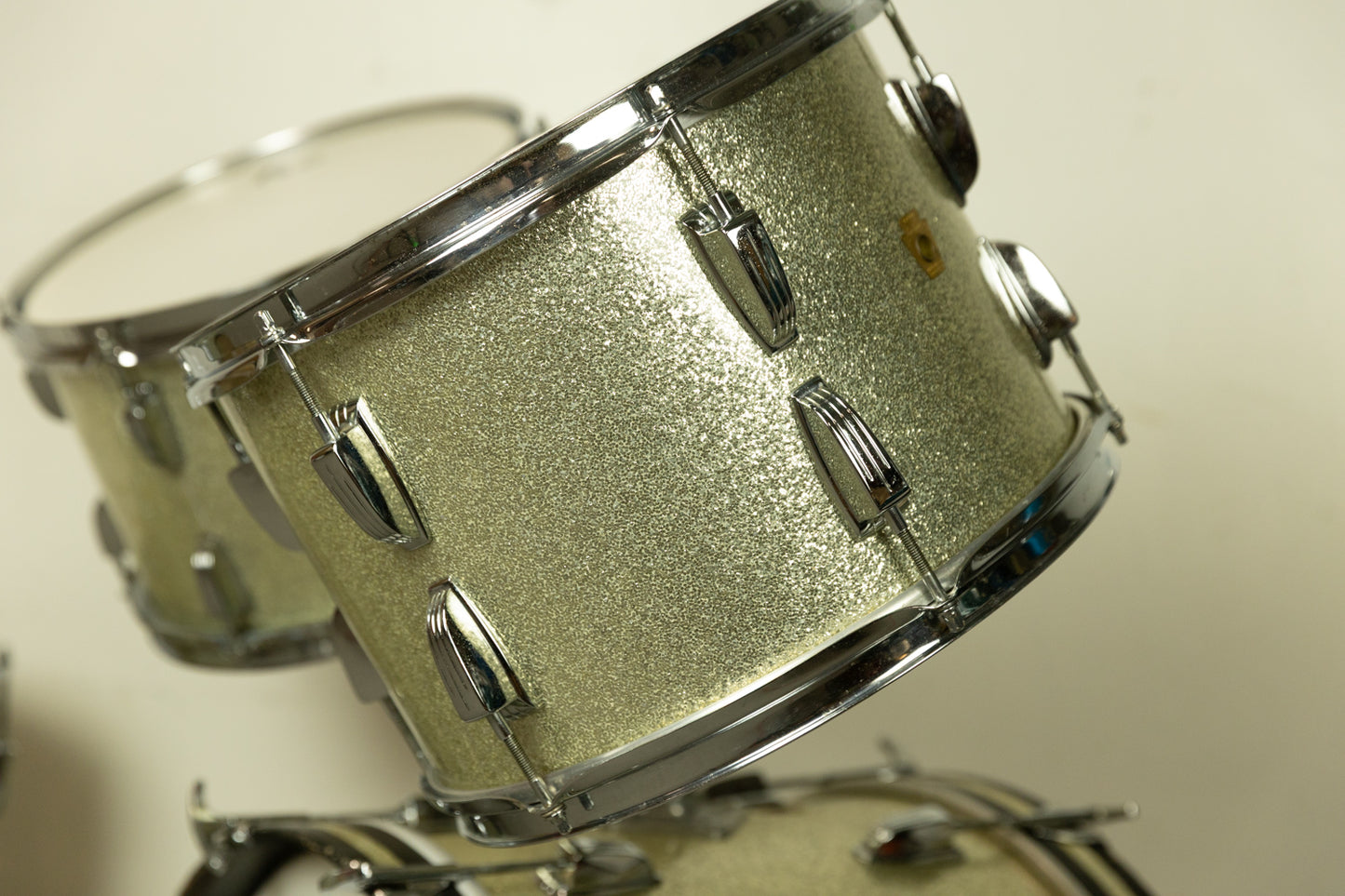 1967 Ludwig Silver Sparkle Hollywood Drum Set
