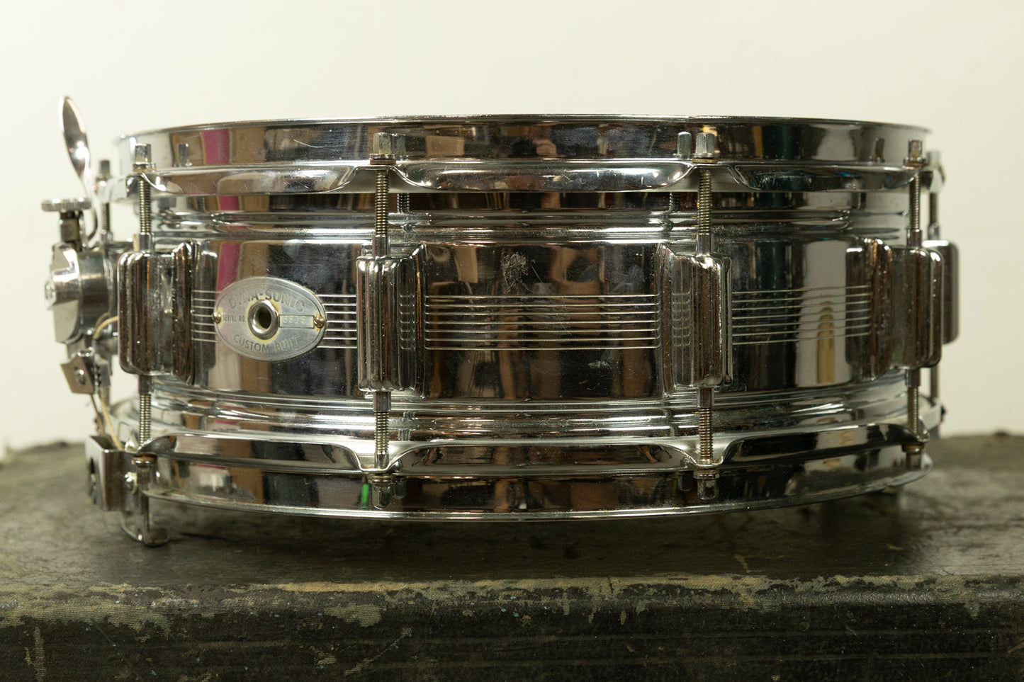 1960s Rogers 5x14 7-Line Dynasonic Snare Drum #6813